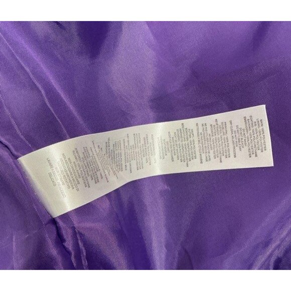 Dababy x BoohooMAN Oversized Loyalty Varsity Purple Bomber Jacket XS NWT A500 - Picture 13 of 13